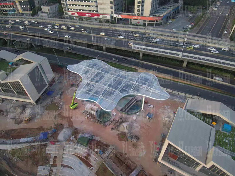 ETFE膜结构丨通明的街头商场“market”